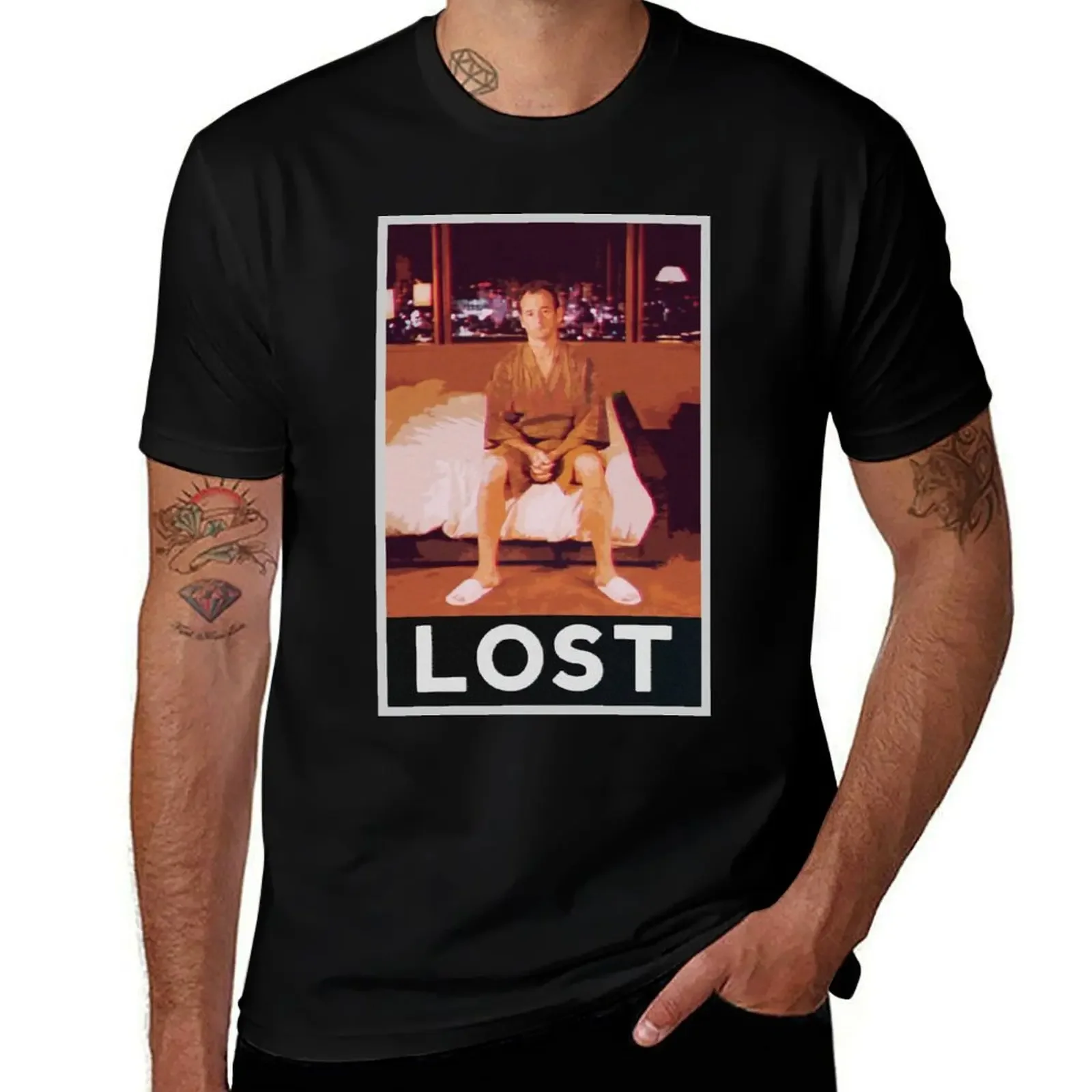 Lost in Translation T-Shirt anime stuff plus size clothes tops vintage anime shirts men