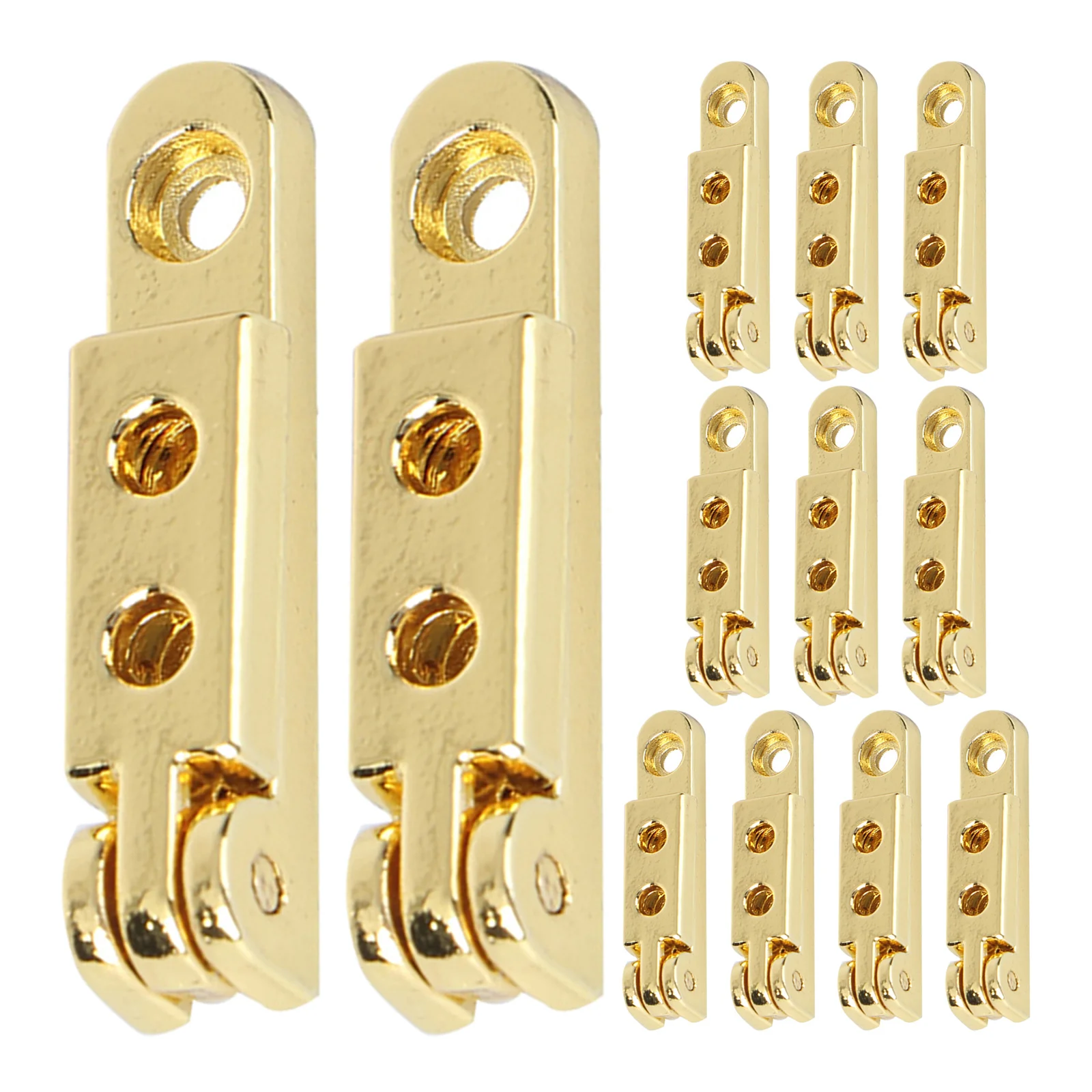 

12Pcs Jewelry Box Hinges Mini Wood Case Hinge 90 Degree Zinc Alloy Folding Hinge for Cabinet Cupboard Door 1.18x0.79x0.24in