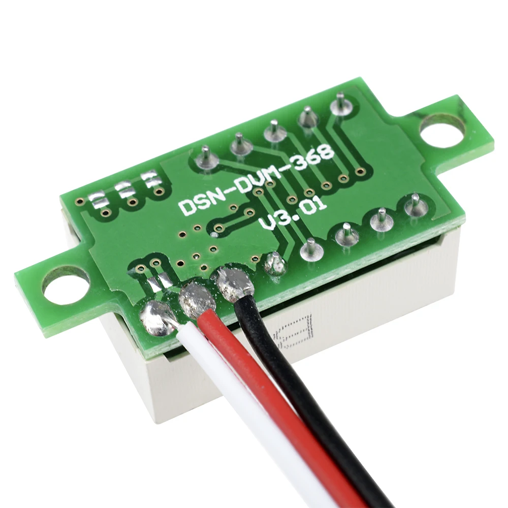 Voltmetro digitale da 0.36 pollici 0.36 "rosso verde blu DC 0V-30V 3 fili misuratore di tensione a 3 cifre Display moduli a colori a LED