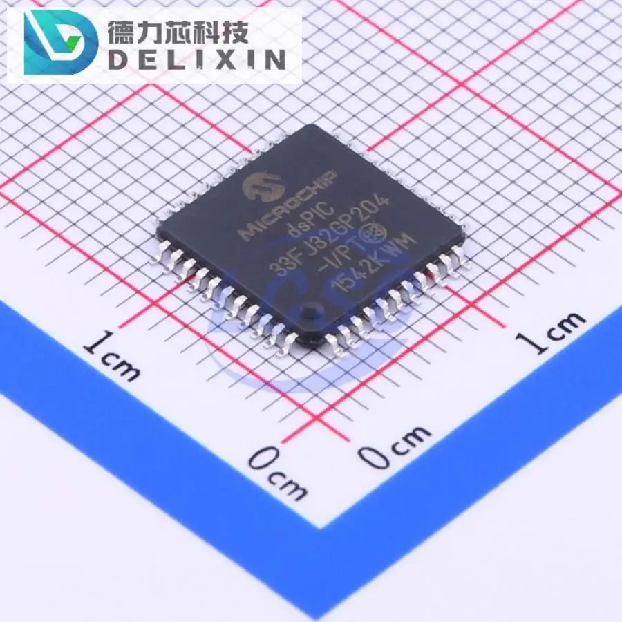 Procesadores de señal digitales (DSP/DSC), chips nuevos y originales, DSPIC33FJ32GP204-I/PT, 32KB, 35 TQFP-44(10x10)