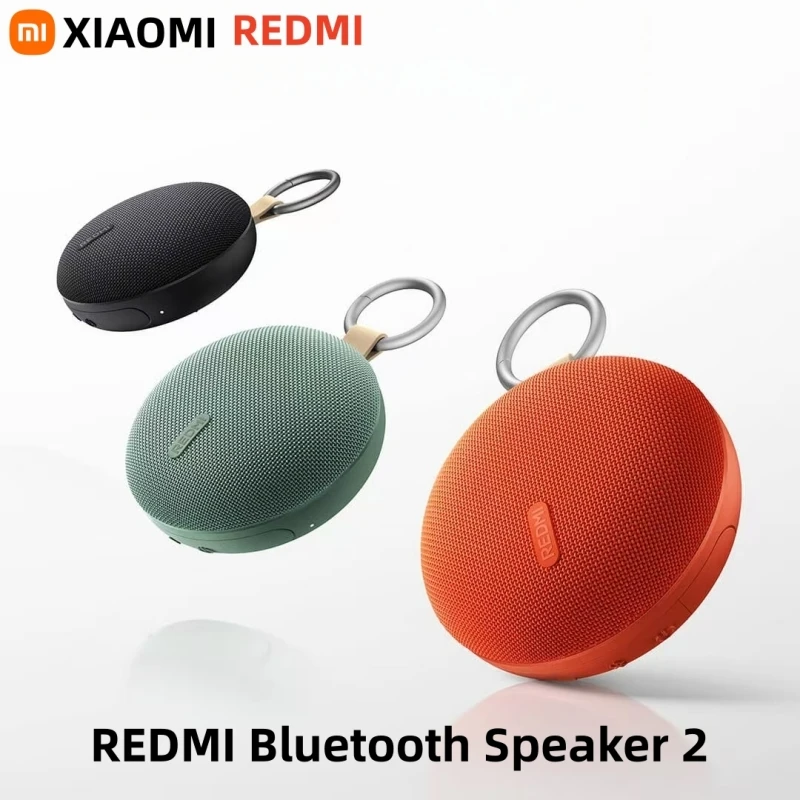 

Xiaomi Redmi Bluetooth Speaker 2 Portable IP67 Waterproof TWS Outdoor Speaker 1.5 inch with Removable Metal Buckle microSD Slot