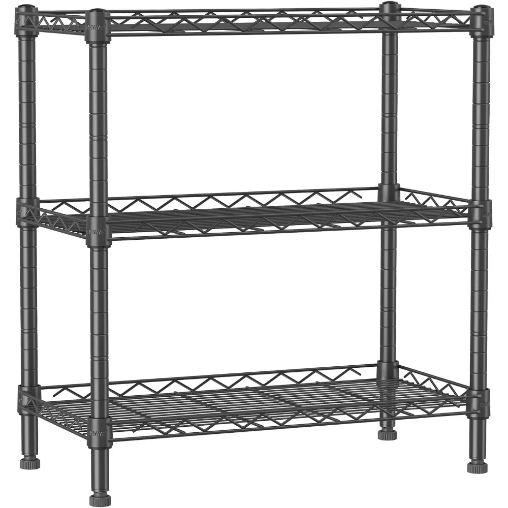 SINGAYE 5 livelli Rack di stoccaggio scaffalature metalliche scaffali di stoccaggio in metallo per cucina lavanderia dispensa armadio 660Lbs capacità 23.6 "L x