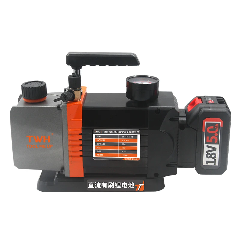 18V Cordless Vacuum Pump 2CFM - Portable Air Extractor for HVAC Refrigeration & AC