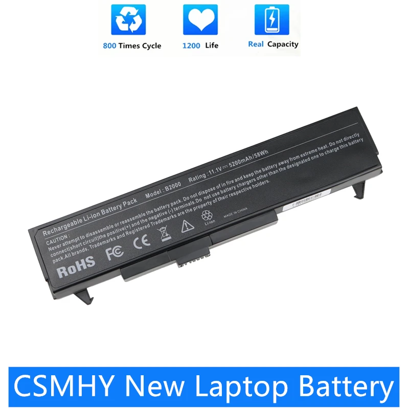 

CSMHY New Laptop Battery for HP COMPAQ B2000 B2026 LG LW70 LW60 LB52113D R40 for Lg