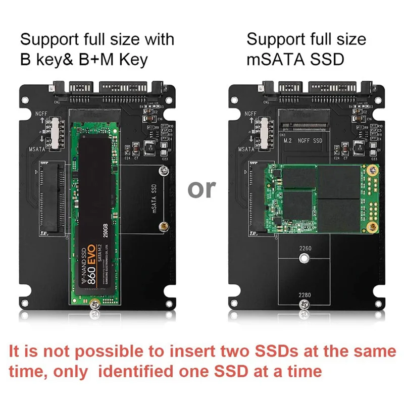 A23F-M.2 NGFF atau MSATA Ke SATA 3.0 Adaptor USB 3.0 Ke 2.5 SATA Hard Disk 2 In 1 Kartu Pembaca Konverter dengan Kabel untuk PC Laptop