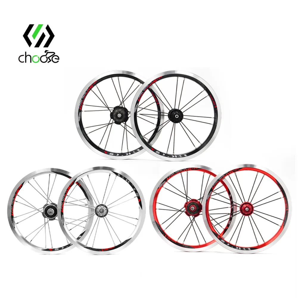 CHOOEE 14 Inch Folding Bike Wheelset 14*1.35/1.5/1.75 Folding Bicycle 14\