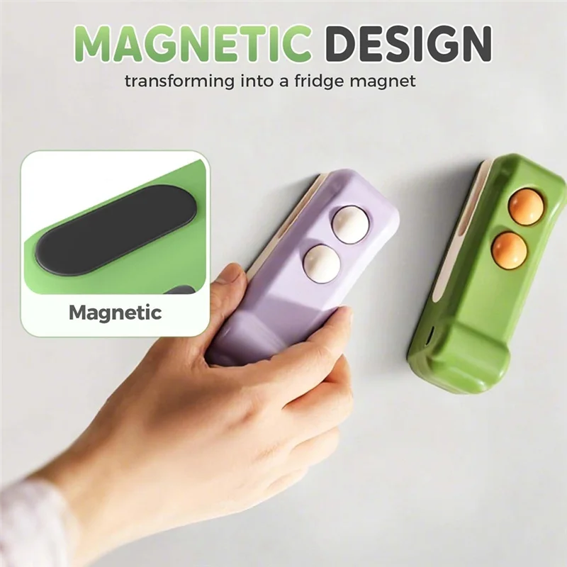 진공 열 밀봉 미니 백 실러 커터 및 자석 포함 충전식 휴대용 신선 식품 보관용 A-A77G