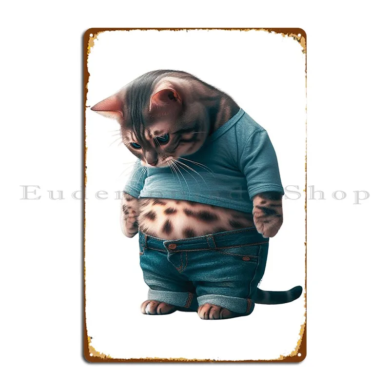 Bengal Cat Daewygraphics Metal Signs Funny Create Wall Decor Printed Home Tin Sign Poster