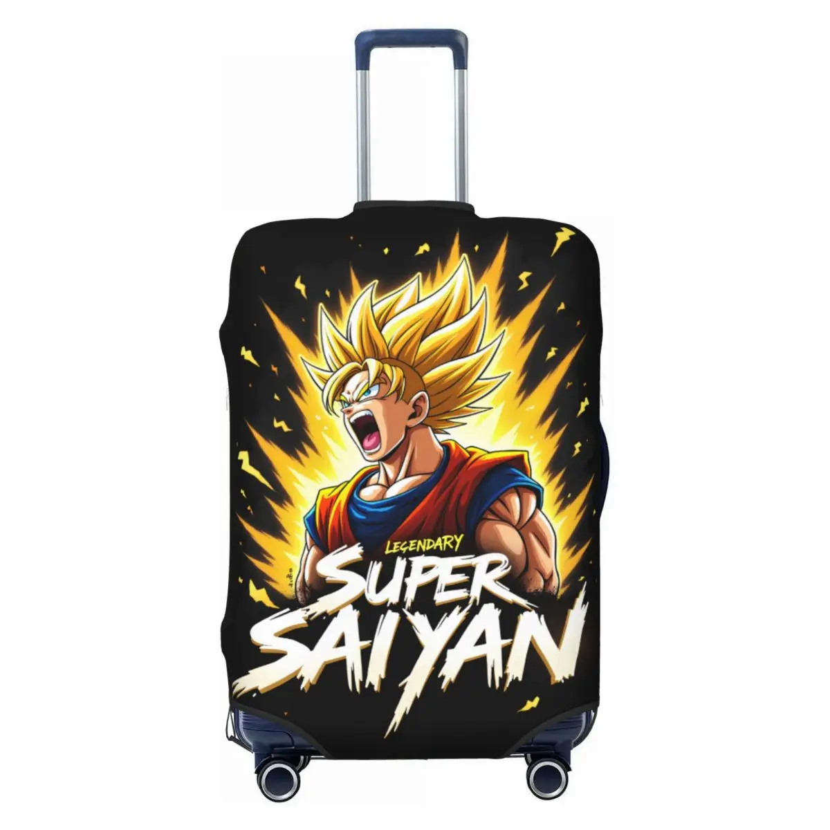 Individueller Niedlicher DBZ Dragon Ball Goku Japanischer Anime Kofferbezug Staubschutz Reisekoffer-Schutzhülle