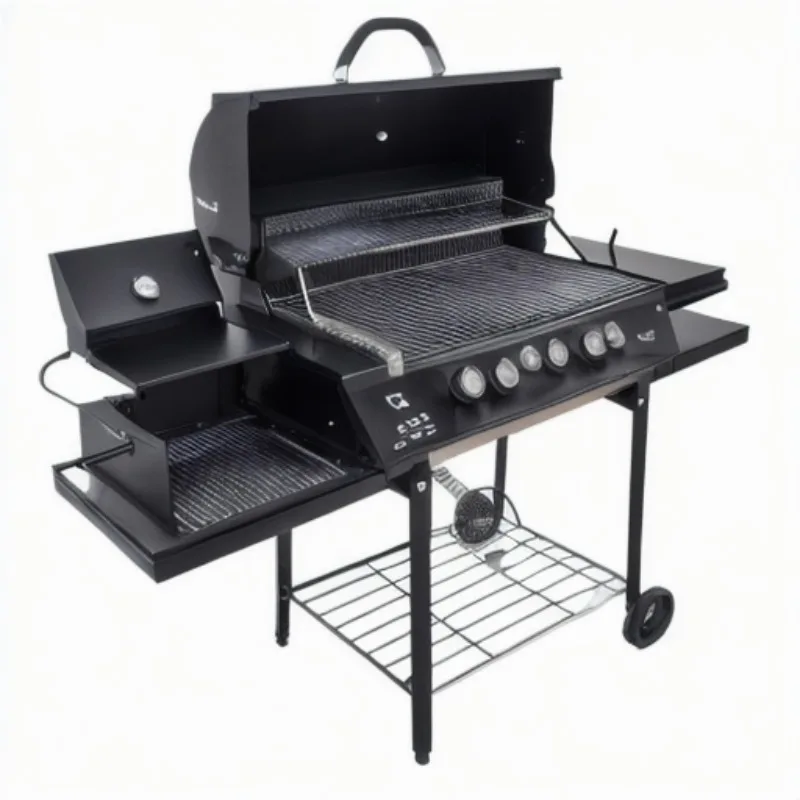 

Популярный комбинированный гриль NB FAVOUR для улицы и сада, коммерческий, бездымный, на древесном угле, для пиццы, с порошковым покрытием