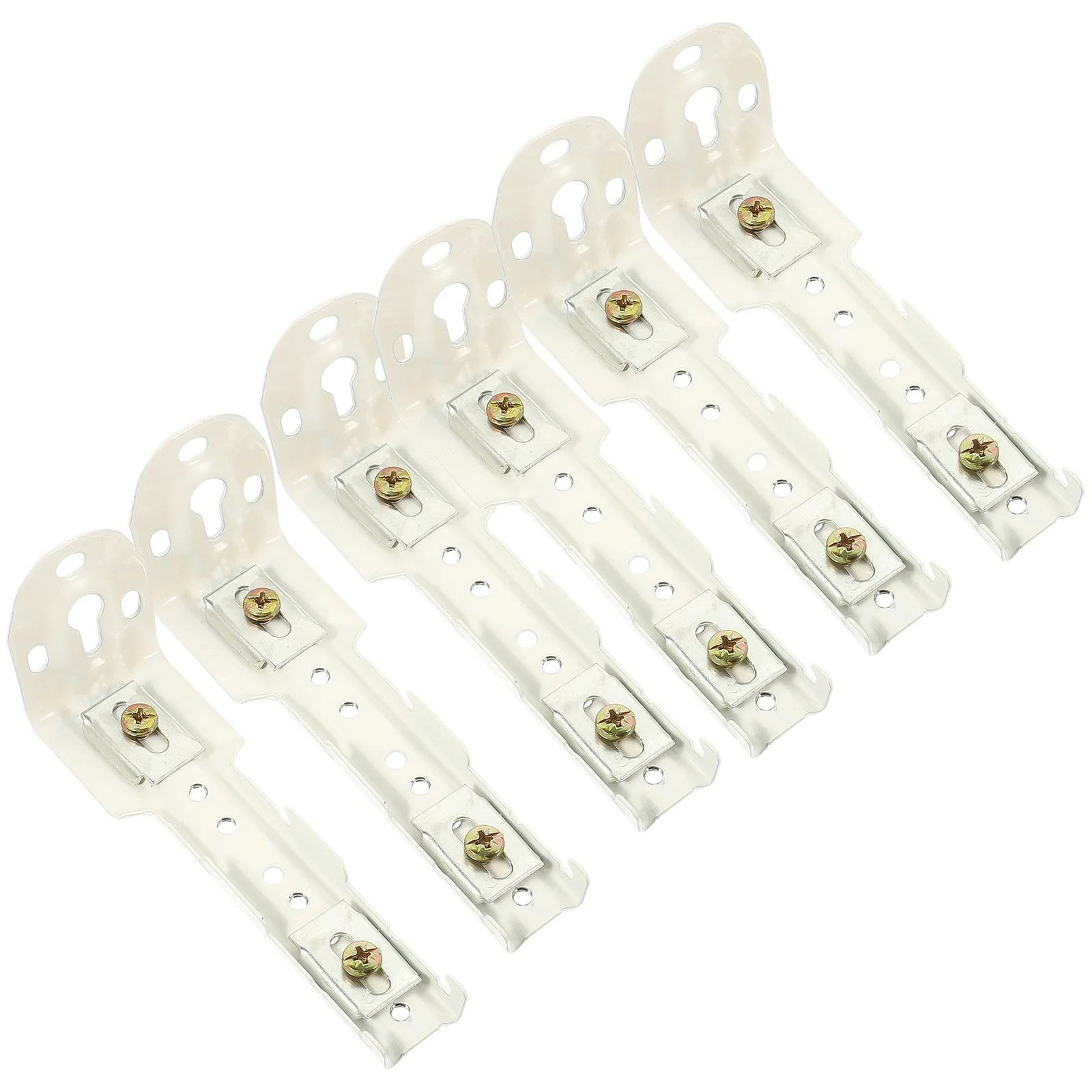 6 قطعة دعامات مسار الستارة المعدنية للمنزل والمكتب والفندق ملحقات تركيب نافذة السلس أجهزة التركيب