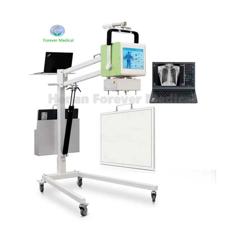 Animals Trolley Optional DR Portable veterinary digital x-ray machine Medical 5kw DR x ray with touch screen For Pet Clinic