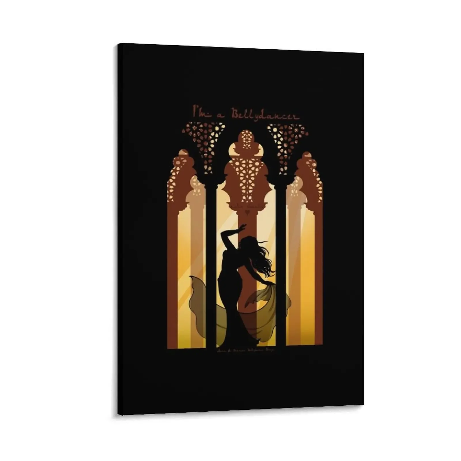 

Raks Sharki silhouette Canvas Painting interior paintings posters anime room decor anime poster