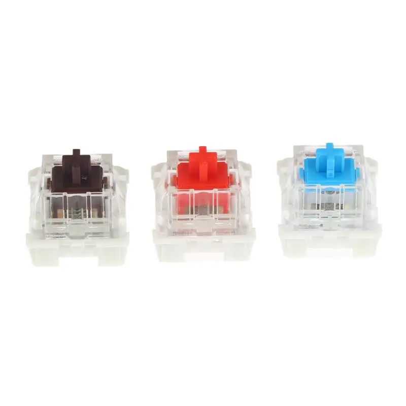 500Pcs Hot Swap Keyboard Switches Quiet Linear with Key Cap Puller for Library Office DIY Mechanical Keyboard Build