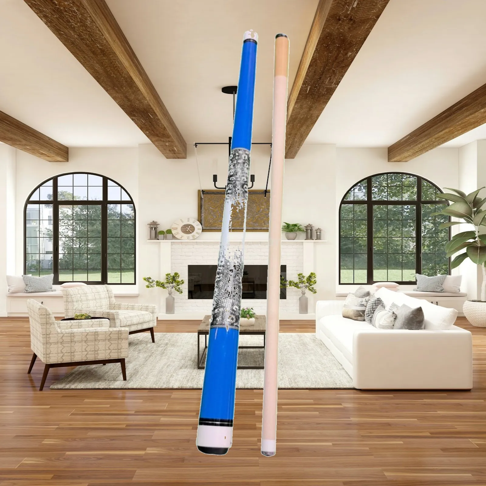 Split Structure Maple Billiard Pool Cue Stick Durable Cue for Billiards Club and Home Table