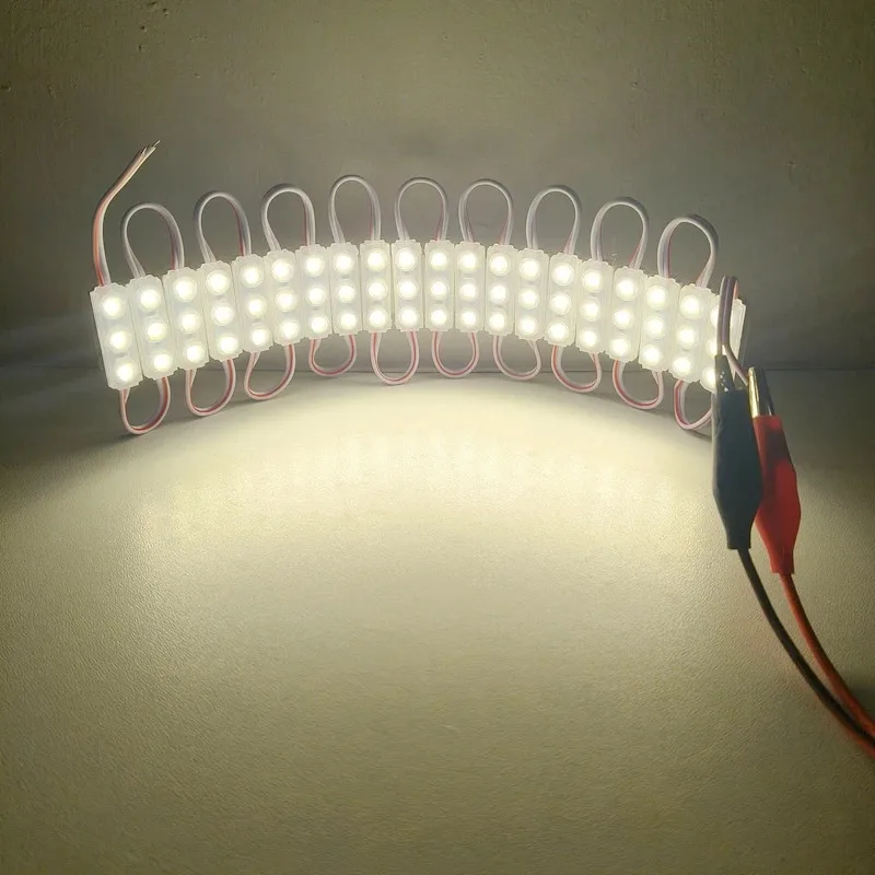 20pcs mini size 30*10mm DC12V 1.2W 2835 LED injection module Waterproof IP65 Strip Backlight Shop Banner Car Decoration