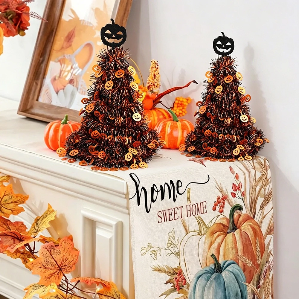New Halloween Decorative Hats: Witch Hats, Pumpkin Hats, Fuzzy Tassels, and Garden Gate Decorations