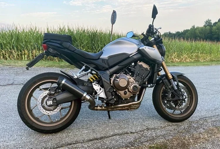 Für Honda CBR650R CB650R/F CBR650F Komplettes Auspuffsystem mit Schalldämpfer, Ansaugrohr, Verbindungsrohr, Auspuffanlagen und Auspuffrohren – Detail 5
