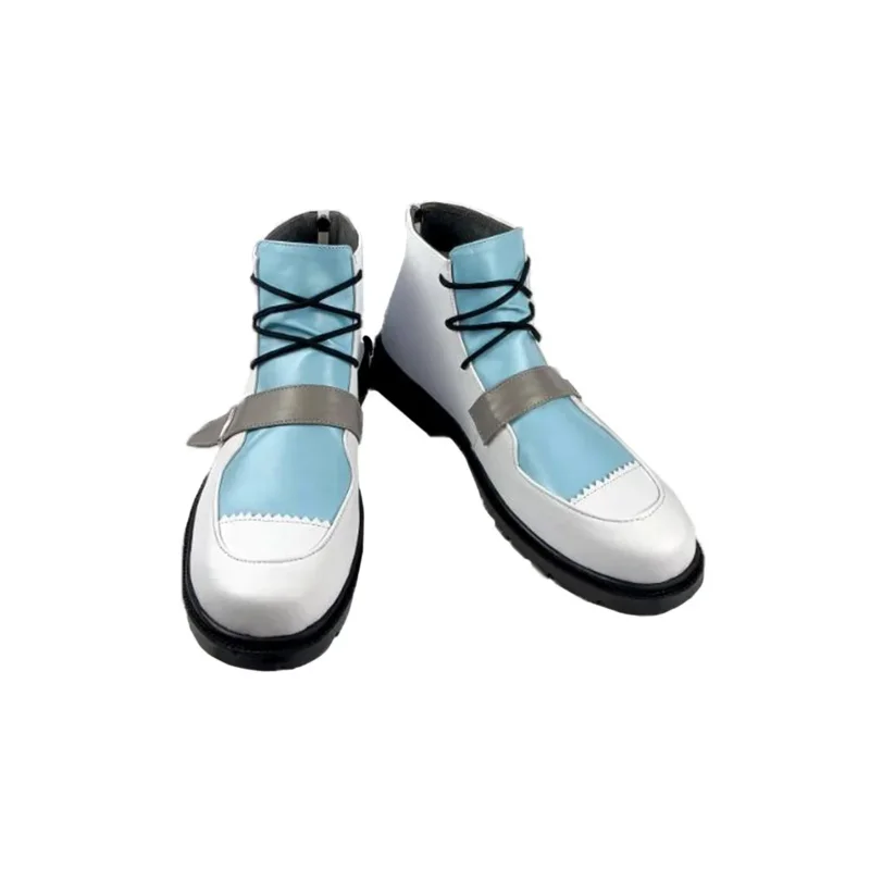 

Новая обувь из искусственной кожи Hololive Vtuber Gawr Gura, карнавальные ботинки на Хэллоуин, реквизит для косплея, женская обувь на заказ, 5;c, 6's.2;b'8,