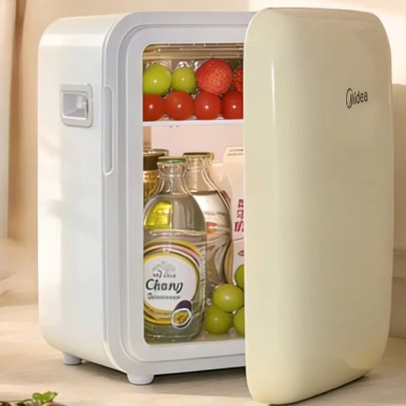 Midea Mini Refrigerator for Cars, Small Refrigeration and Heating, 10L Mini Refrigerator for Beauty Products