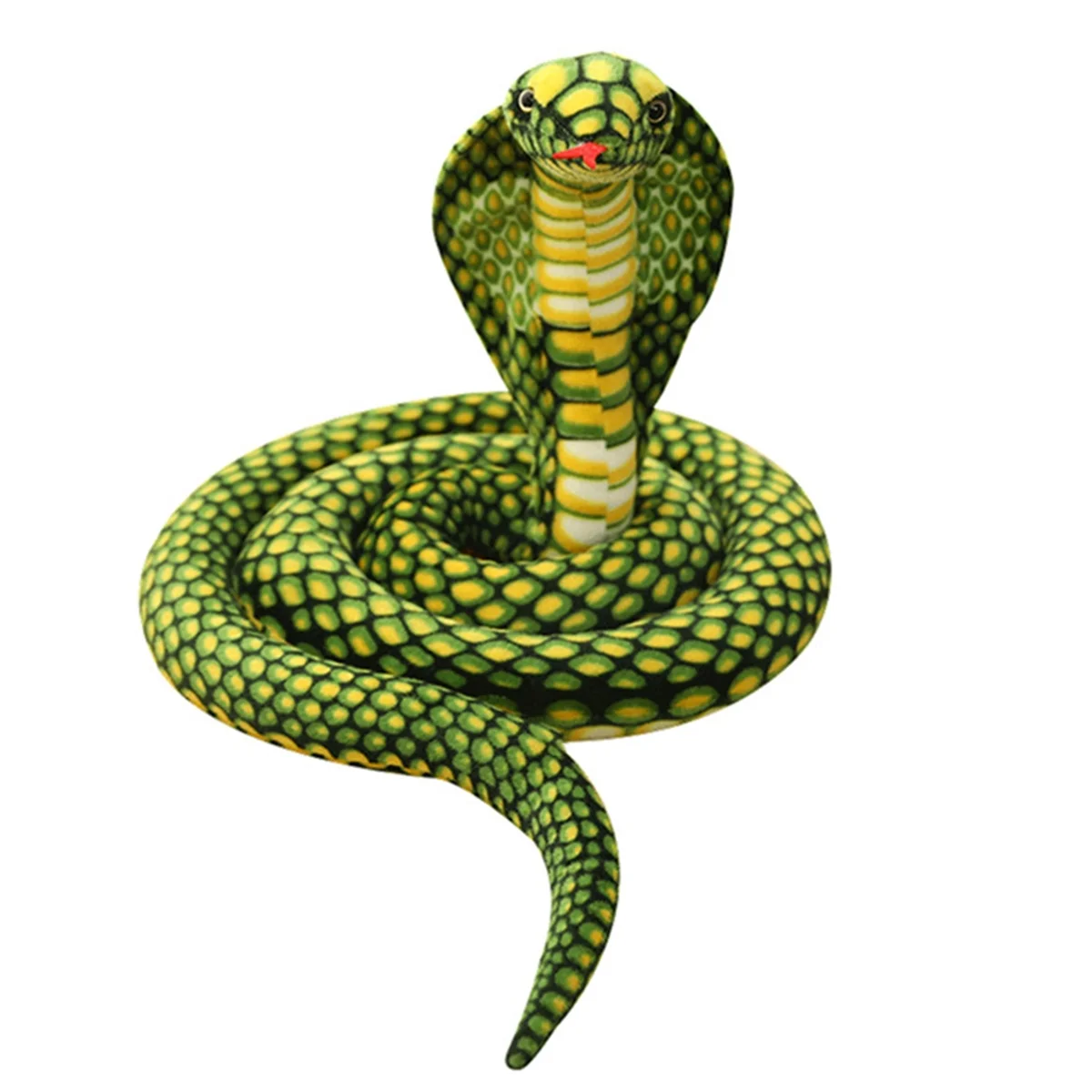 Peluche Cobra Serpente Peluche Ripiene Python Cobra Doll Scherzo Prop Decorazione Animale Regalo Verde