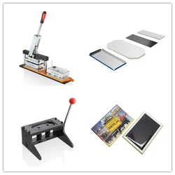 90*65MM fridge magnet machine kit with 1000 magnetic components and paper cutter