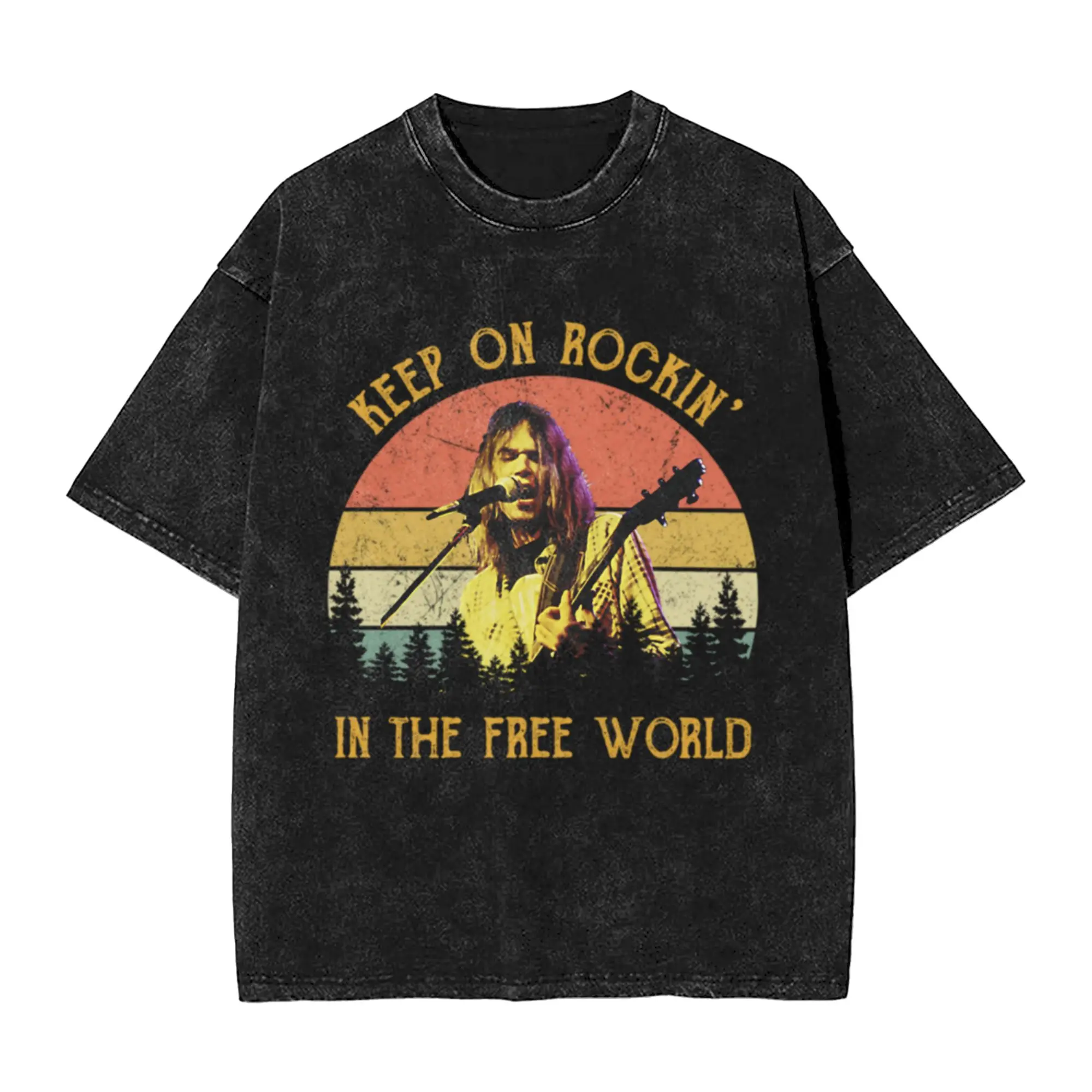 More Then Awesome Top Selling In The Free World Vintage Outfit Men A T-Shirt Oversized Short Sleeve Cotton Tees Tops