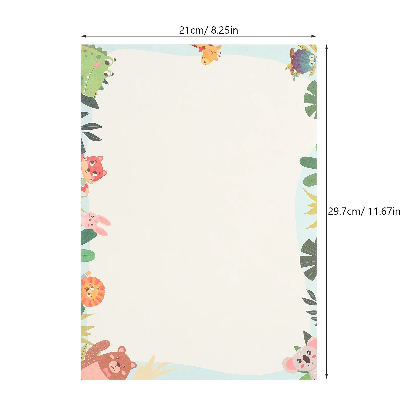 50pcs Letter Writing Paper With Colorful Borders For Notes Greeting Cards Invitations Office School Printing