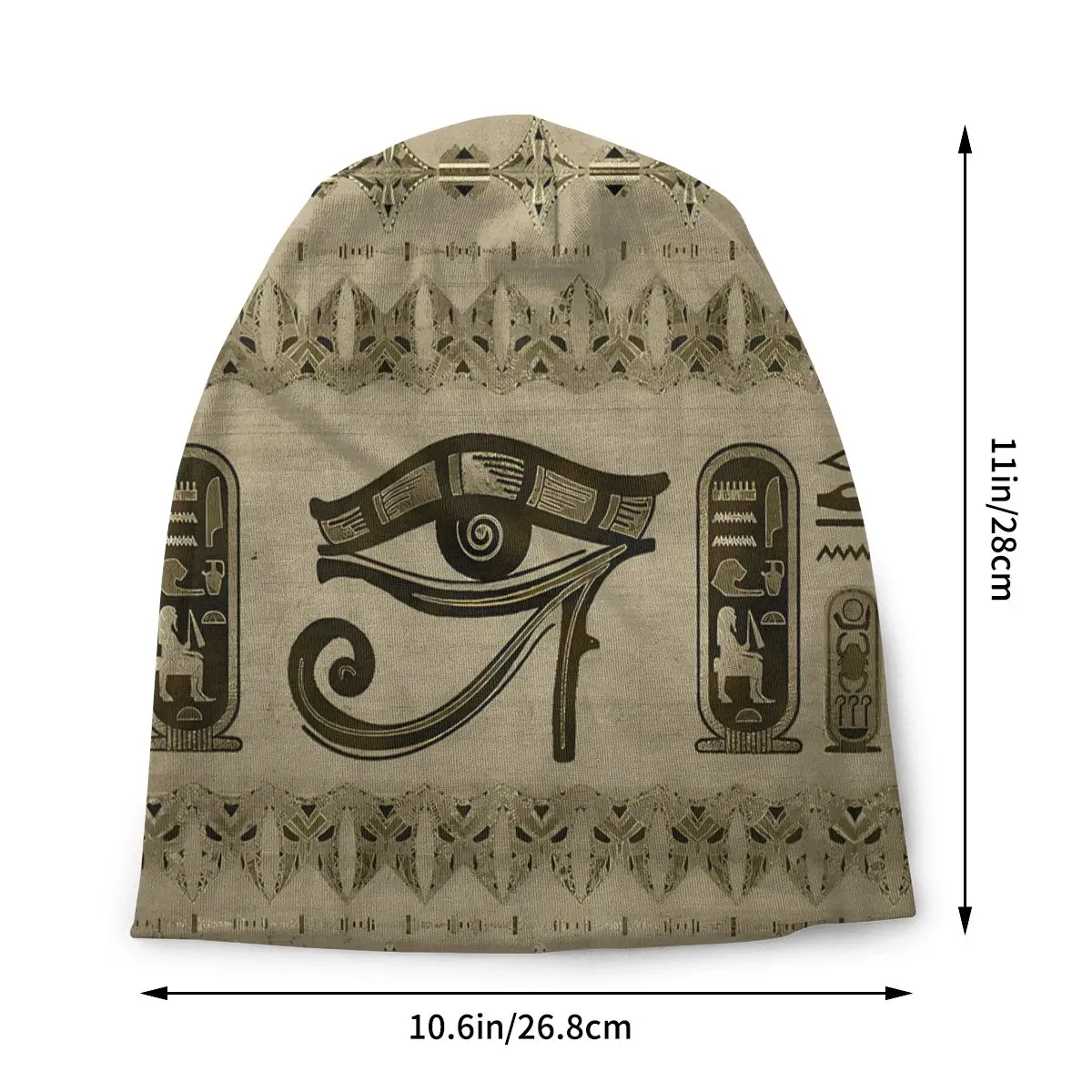 Egyptian Eye Of Horus Ornament Egyptian Eye of Horus Unisex Bonnet Thin Cycling Skullies Beanies For Men Women