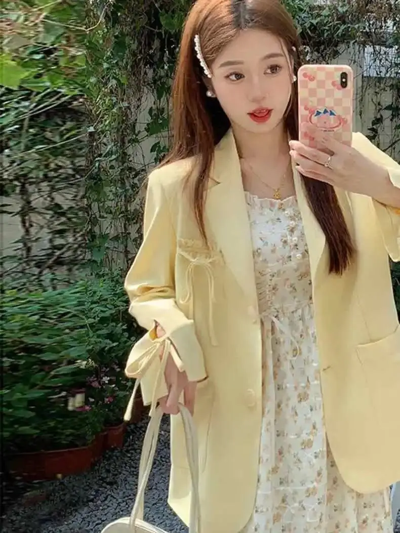 เสื้อเบลเซอร์ผู้หญิงลำลอง ผ้าเนื้อดี ซักได้ ผ้าสองด้าน ทิ้งตัวสวย ประกายเงินวิบวับ เนื้อผ้าเรียบลื่น โปรโมชั่นพิเศษ