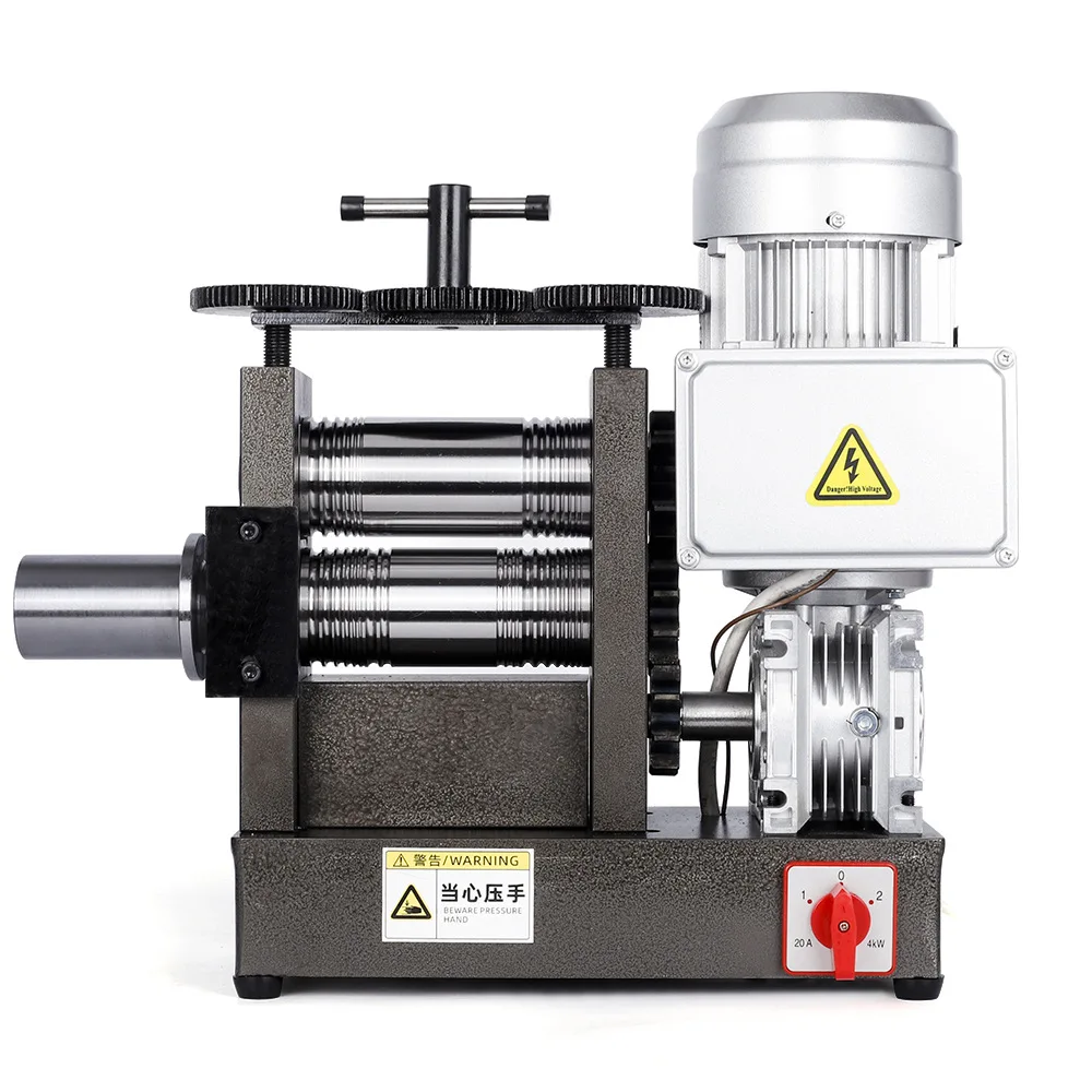 160x70mm Jewelry Rolling Mills Machine 750W 1HP Gold Silver Sheet Wire Semicircle Press 1HP Wire Drawing Tool Metal