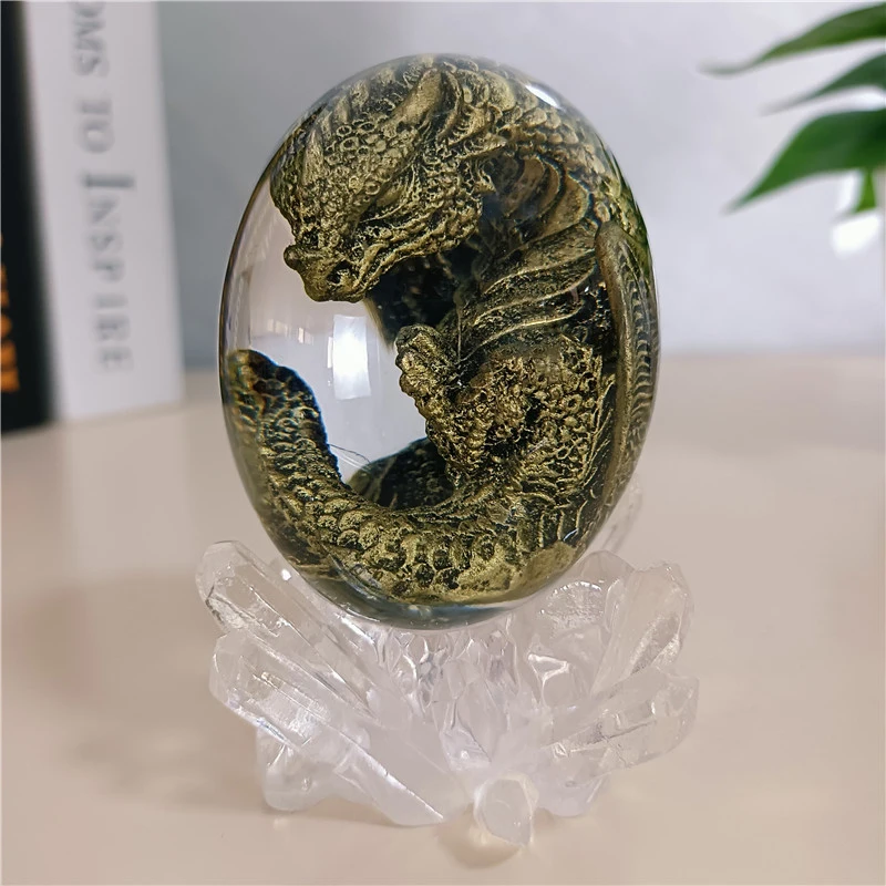 

Transparent Dinosaur Egg Souvenir Presents For Children To Collect Dinosaur Handicrafts Resin Dinosaur Egg Statues Home Decor