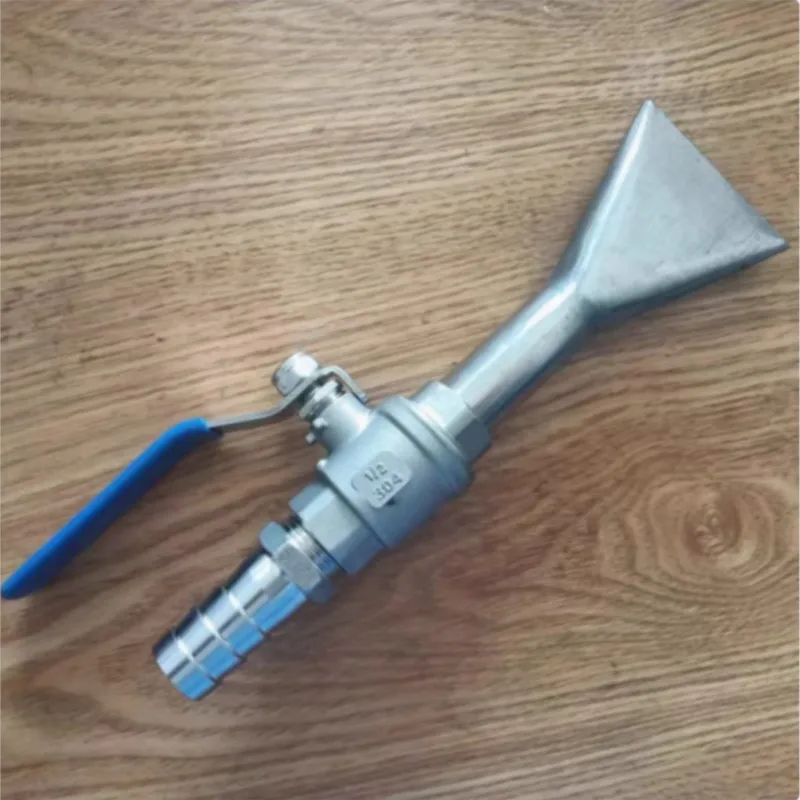 

Stainless Steel High Flow Fan-shaped Nozzle Hose Pagoda Joint Water Pump Garden Greening Watering Sprinkler Irrigation Water Gun