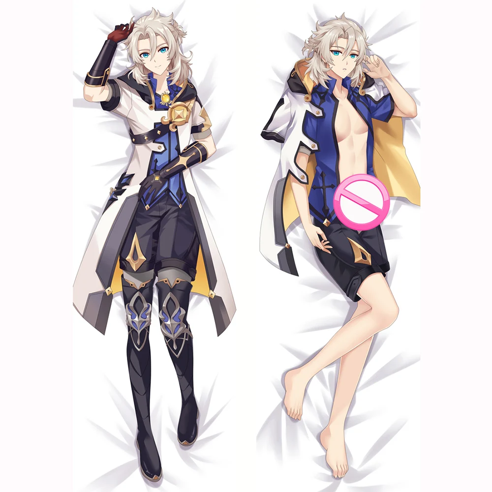 

Genshin Impact Albedo Anime Pillowcase Pillow Case Dakimakura Pillow Cover Hugging Body Double Sided Pillowcase