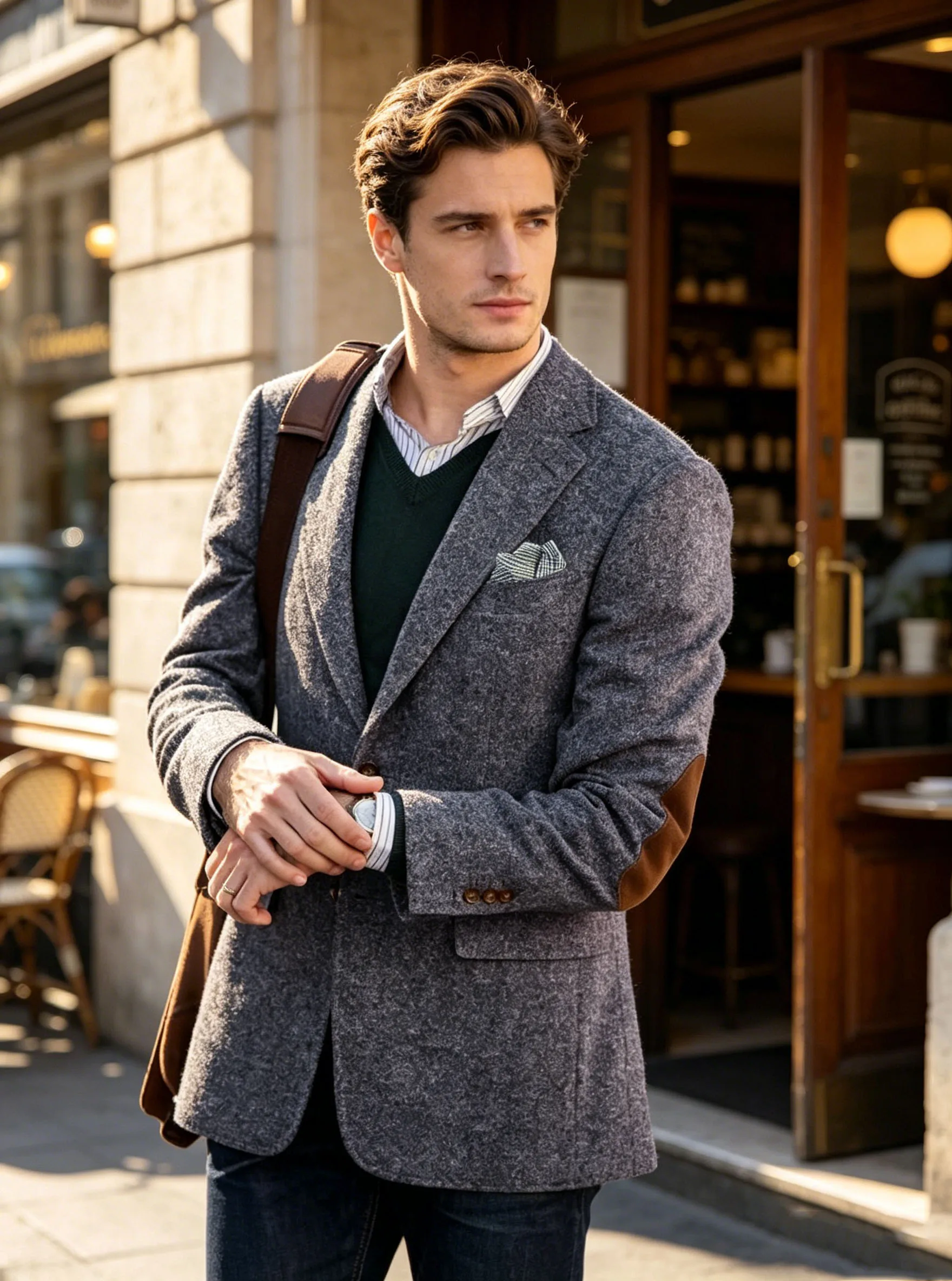men's-wool-tweed-blazer-two-button-notch-lapel-suede-elbow-patch-classic-fit-textured-sport-coat-for-business-casual-vintage