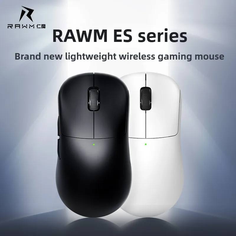 

RAWM ES21 Pro Series Wireless 3mode Mouse Lightweight Gaming Esports 8K Ergonomic Universal Charging for Gaming Office Gift