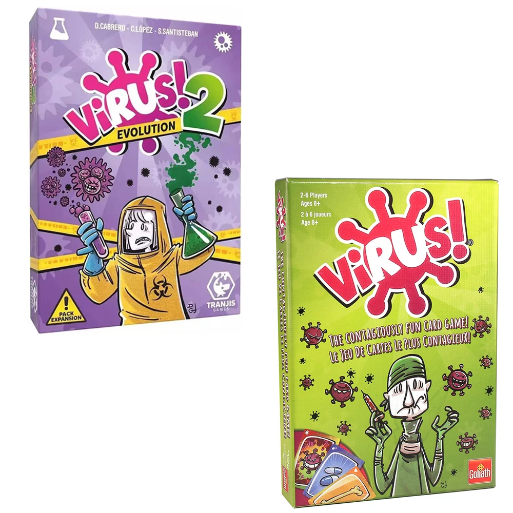 hot In Spanish Version Virus Card Game The Contagiously Virus 2 Card Correct Version Party Game For Fun Family Games