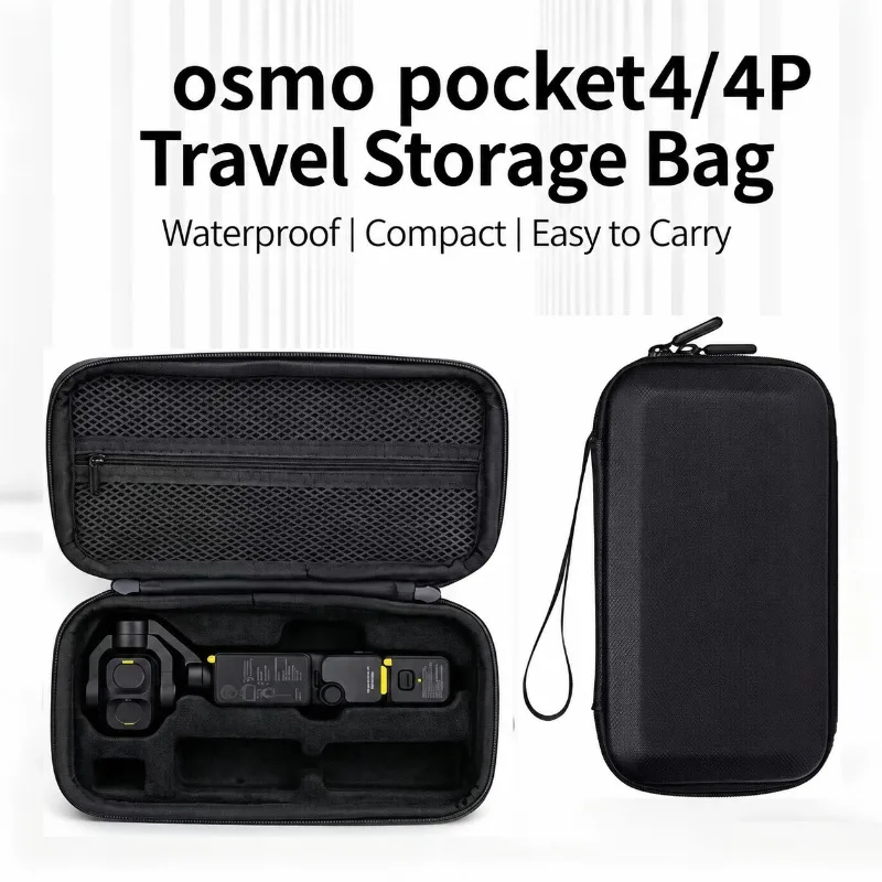 Rigid EVA Carry Pouch Fit DJI Osmo Pocket4  Power Pack Full Set Handheld Camera Safeguard Container Impact-resistant Secure