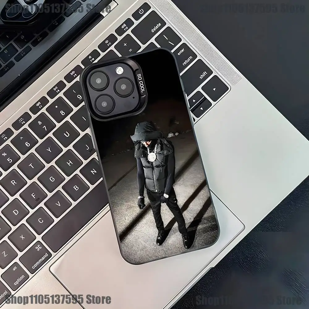 Funda de teléfono Rapper Y-YoungBoy para iPhone 17,16,15,14,13,12,11,Pro,XS,Max,Plus,Mini,SE4,E, funda negra mate a prueba de golpes