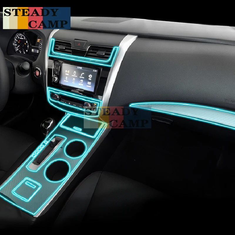 

For Nissan Teana Altima 2016-2018Car Interior Center console Transparent TPU Protective film Anti-scratc Repair film Accessories