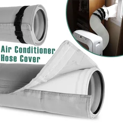 Universal Air Conditioner Hose Cover Wrap Portable AC Hose Insulation Sleeve with Elastic Band Improve Cooling Performance Home