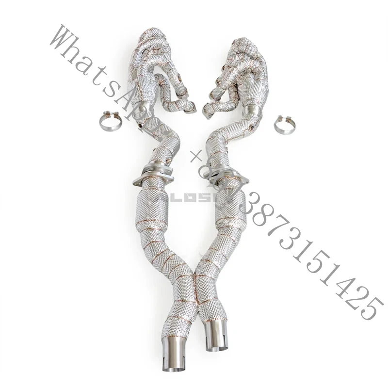 

Exquisite workmanship exhaust manifold 6.0 2002-2009 without catalytic heat shield front pipe