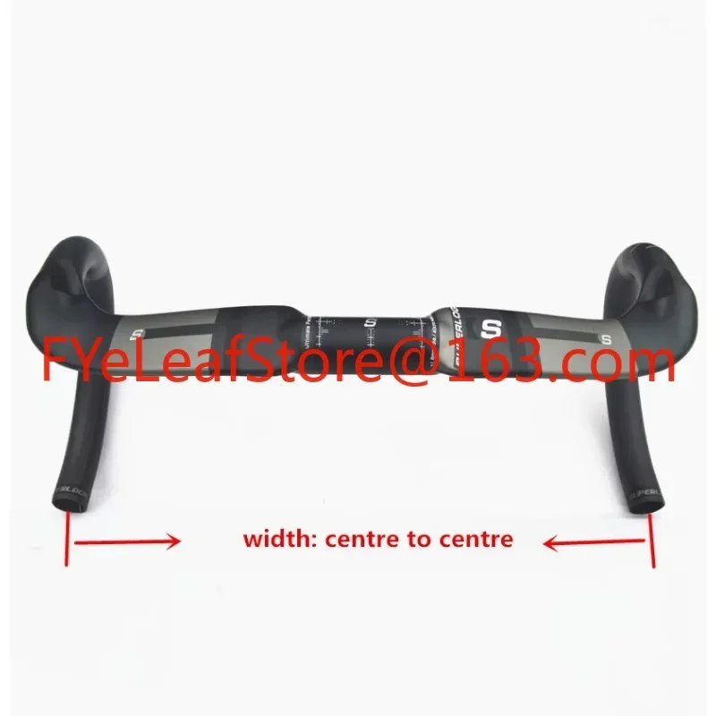 Carbon Fiber Inner Routing Ud Matte Bicycle Handlebar 400/420/440Mm Reduce Resistance Bent Bar Strengthen Bike Parts