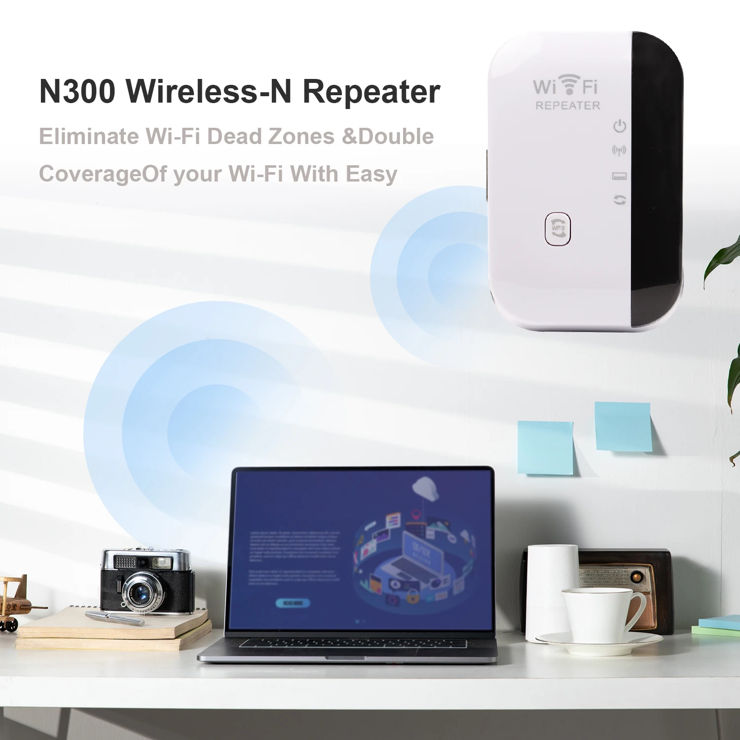 Wireless WiFi Repeater 300Mbps 2.4Ghz Repeater Network Expander Range 802.11n/b/g Router Signal Boosters Network Amplifier WIFI