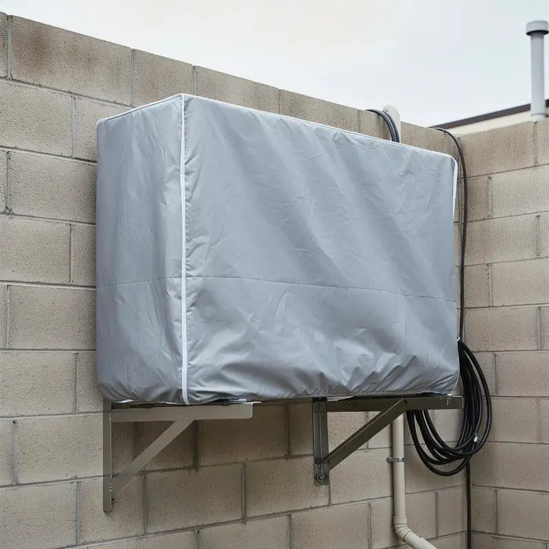 Air Conditioner Cover Anti-Dust Waterproof UV Resistant AC Protective Cover for Indoor Wall Mounted AC Units