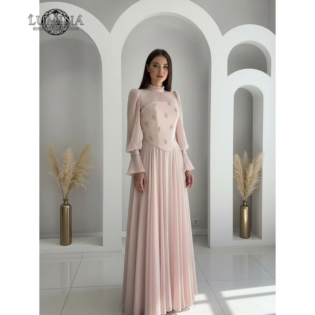 

Lumina Custom Made Chic Wedding Evening Dress 2026 Woman A Word Luxurious Women's Evening Dresses for Woman Party Wedding Tulle