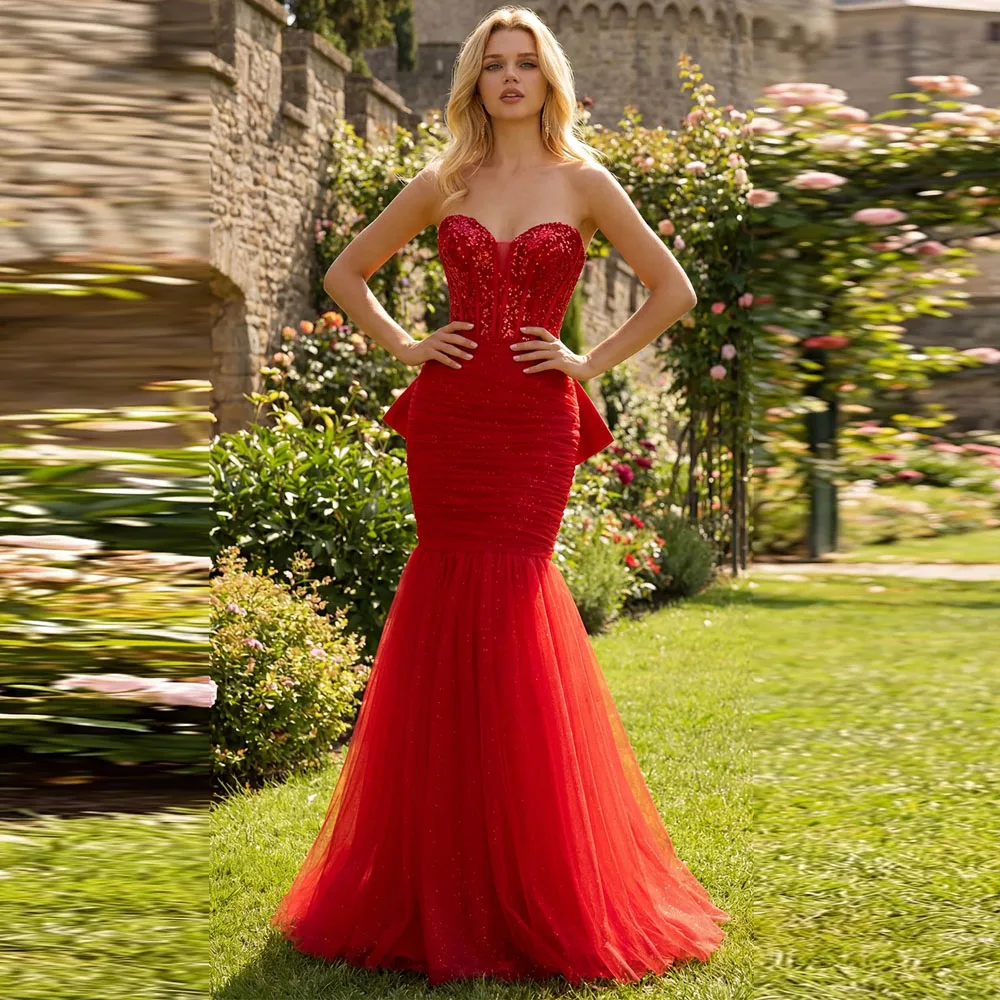 

Sweetheart Collar Wedding Dresses Sexy Sleeveless Mermaid Prom Party Gown Cocktail Dresses Banquet Vestidos De Novias Customized