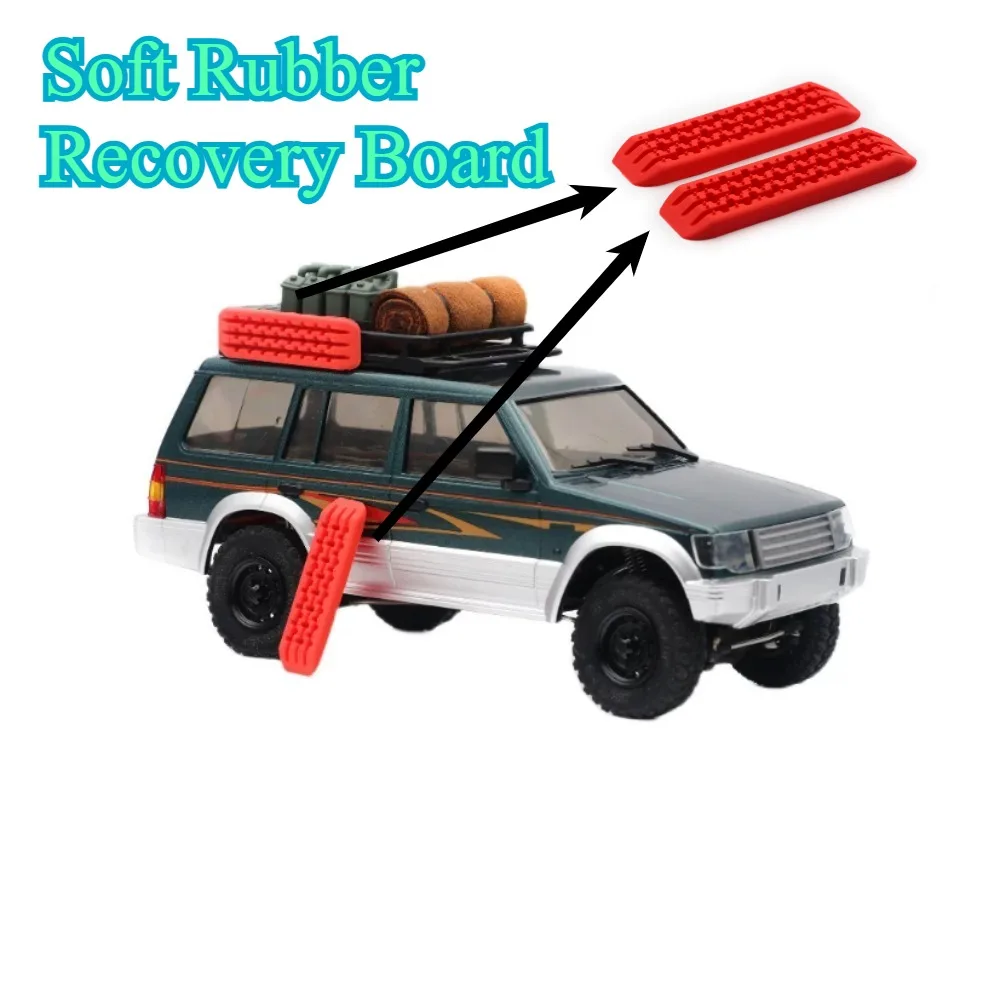 RC Truck Decor Accessory for Orlandoo Hunter Soft Rubber Recovery Board Custom Size 1/35 1/24 1/18 Crawler Model Spare Part