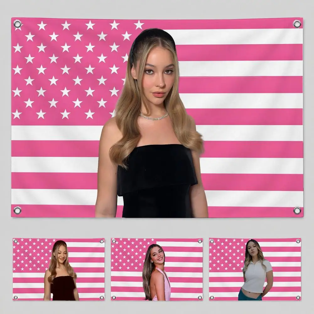 Actor Madelyn Cline Flags Home Yard & Garden Decor Banner - Indoor Outdoor Wall Hanging Flag