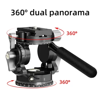 BEXIN SLR camera handle hydraulic Gimbal light and convenient damping panoramic clamp seat Gimbal dedicated for bird watching